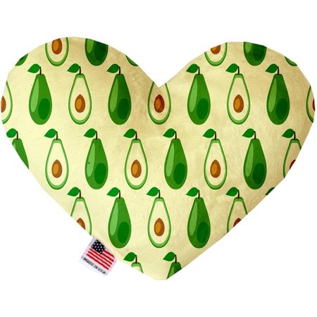 MIRAGE PET PRODUCTS Avocado Paradise Canvas Heart Dog Toy 6 in. 1251-CTYHT6